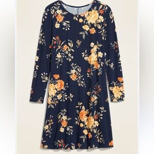 Jersey knit swing dress